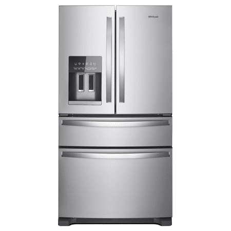 Whirlpool - 24.5 Cu. Ft. 4-Door French Door Refrigerator - Stainless Steel