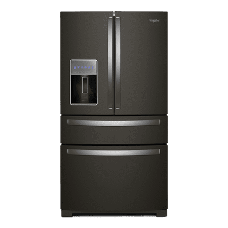 Whirlpool - 26.2 Cu. Ft. 4-Door French Door Refrigerator - Black Stainless Steel
