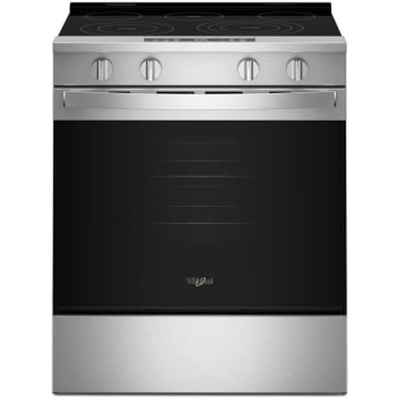 Whirlpool WSES5030SZ 30-Inch Slide-In Electric Smart Range with Air Cooking Technology - 5.0 cu. ft.