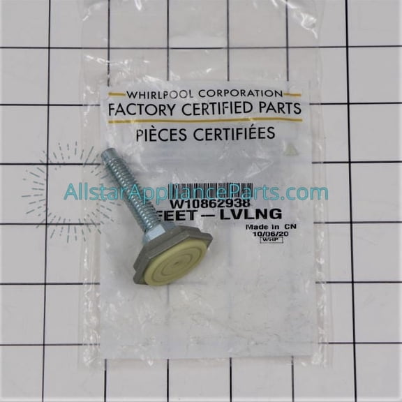 Whirlpool Washer/Dryer Combo Leveling Leg W10862938