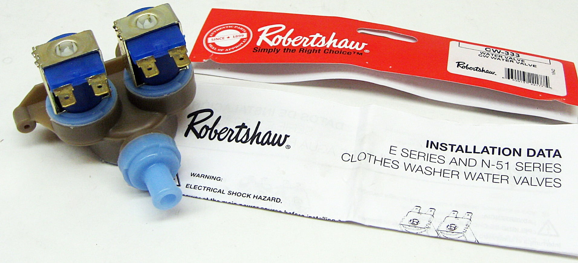 Appliance Factory Parts Whirlpool Washer Water Inlet Valve WP22004333
