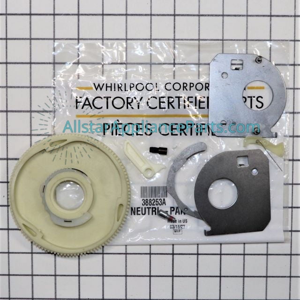 Whirlpool Washing Machine Neutral Drain Kit 388253A