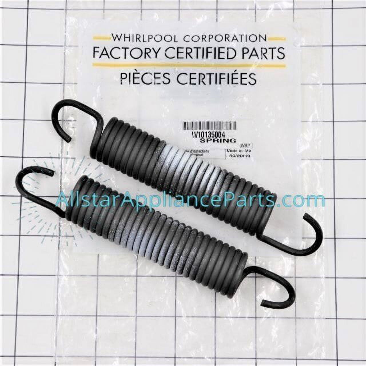 Whirlpool Washing Machine Spring W10135004