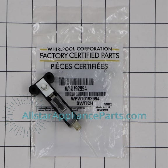 Whirlpool Washing Machine Switch WPW10192994
