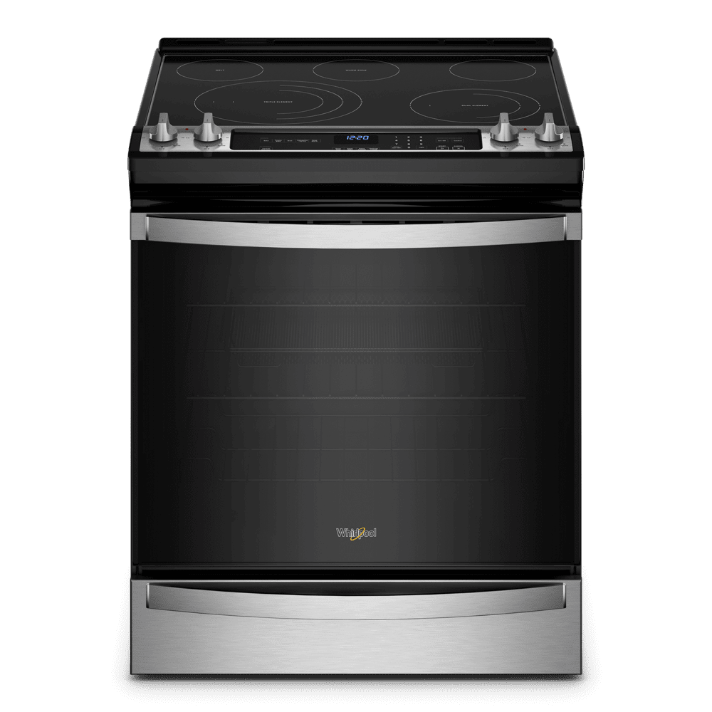 "Whirlpool 30"" Stainless Steel Kitchen Appliance SlideIn Electric Range with 6.4 Cu. Ft. and