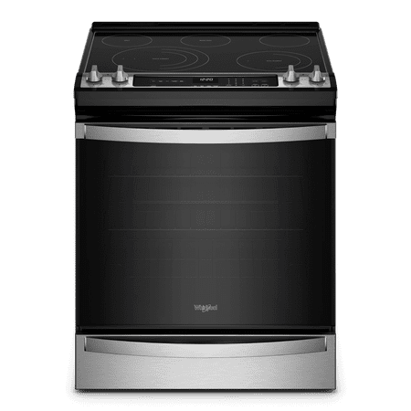 Whirlpool - 6.4 Cu. Ft. Freestanding Electric True Convection Range with Air Fry for Frozen Foods - Stainless steel