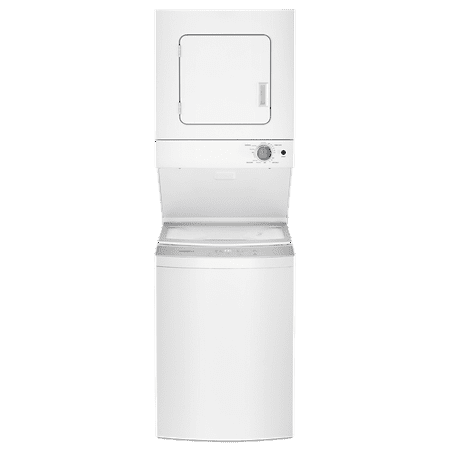 Whirlpool - 1.6 Cu. Ft. Top Load Washer and 3.4 Cu. Ft. Electric Dryer with Smooth Wave Stainless Steel Wash Basket - White