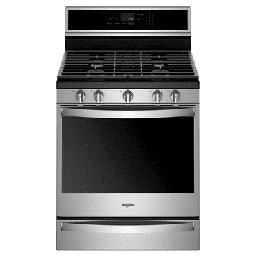 Whirlpool Wfg975h0h 30" Wide 5.8 Cu. Ft. Freestanding Natural Gas Range - Stainless Steel