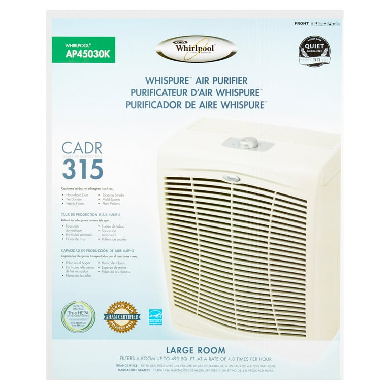 Whirlpool air purifier ap45030k deals