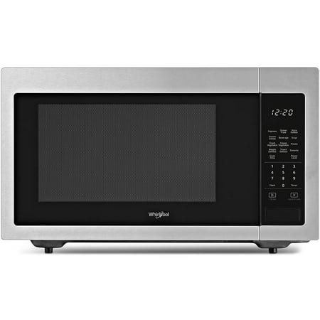 Whirlpool - 1.6 Cu. Ft. Full-Size Microwave - Stainless Steel