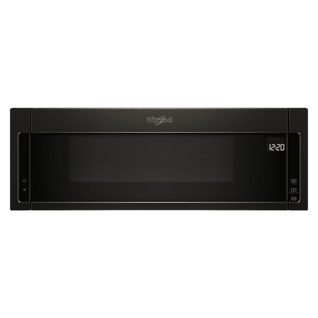 Whirlpool - 1.1 Cu. Ft. Low Profile Over-the-Range Microwave Hood Combination - Black Stainless Steel