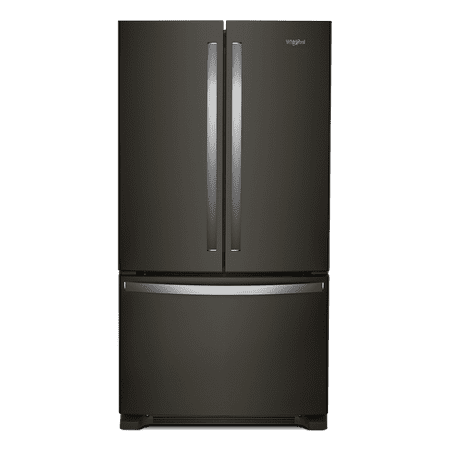 Whirlpool - 25.2 Cu. Ft. French Door Refrigerator with Internal Water Dispenser - Black Stainless Steel