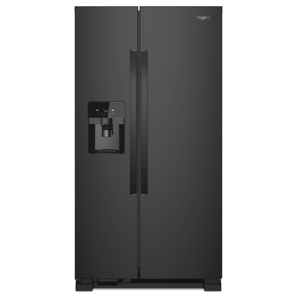 Whirlpool Full Size Black Fridge with Ice Maker - 33