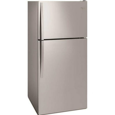 Whirlpool - 18.2 Cu. Ft. Top-Freezer Refrigerator - Monochromatic Stainless-Steel