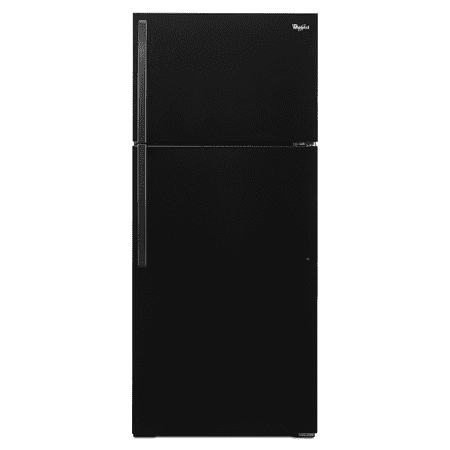 Whirlpool - 14.3 Cu. Ft. Top-Freezer Refrigerator - Black