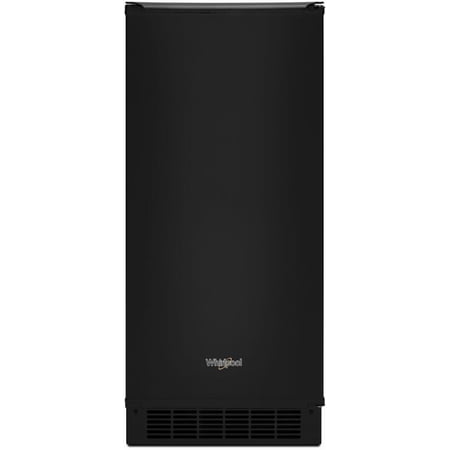 Whirlpool - 15" 29-Lb. Freestanding Icemaker - Black