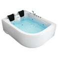 thumbnail image 1 of Whirlpool bathtub white 70.8″ x 47.2″ hot tub with Heater – Verona, 1 of 8