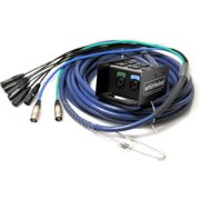 Whirlwind 25' Box to Fan Medusa Data Snake Cable,6 XLR Input,2Cat6 Ethercon