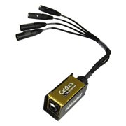 Whirlwind Catdusa CT-F RJ45 Breakout Adapter with 4x 1.5 XLRM Cable