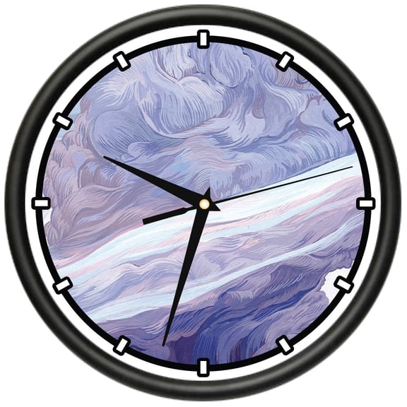 Whirlwind  Design Wall Clock | Precision Quartz Movement | Décor For School Class Office Bedroom Decoration