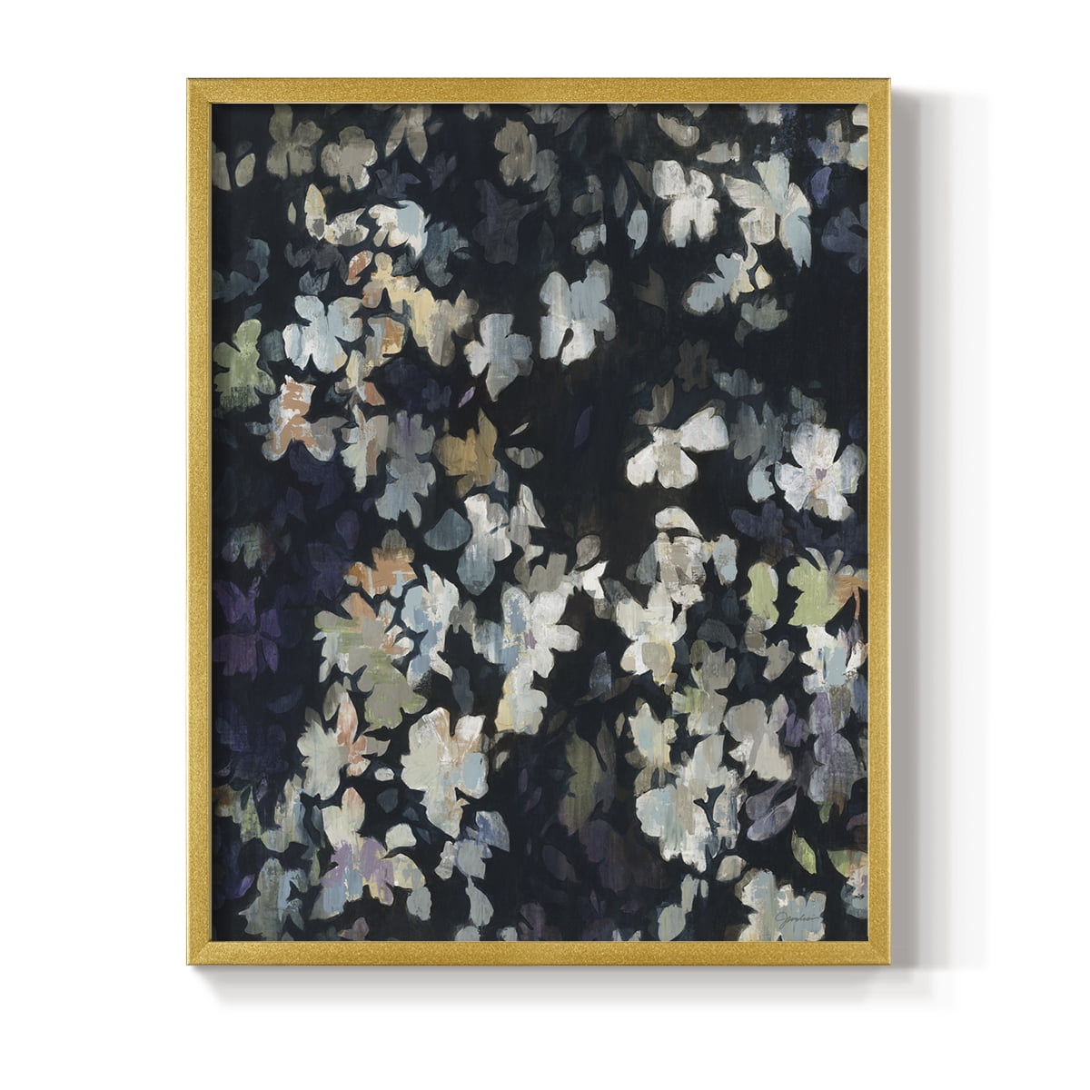 Whirlwind Framed Print in Gold Solid Wood 11 x 14 Framed Print