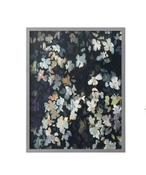 Whirlwind Framed Print in Gray Solid Wood 22 x 28 Framed Print