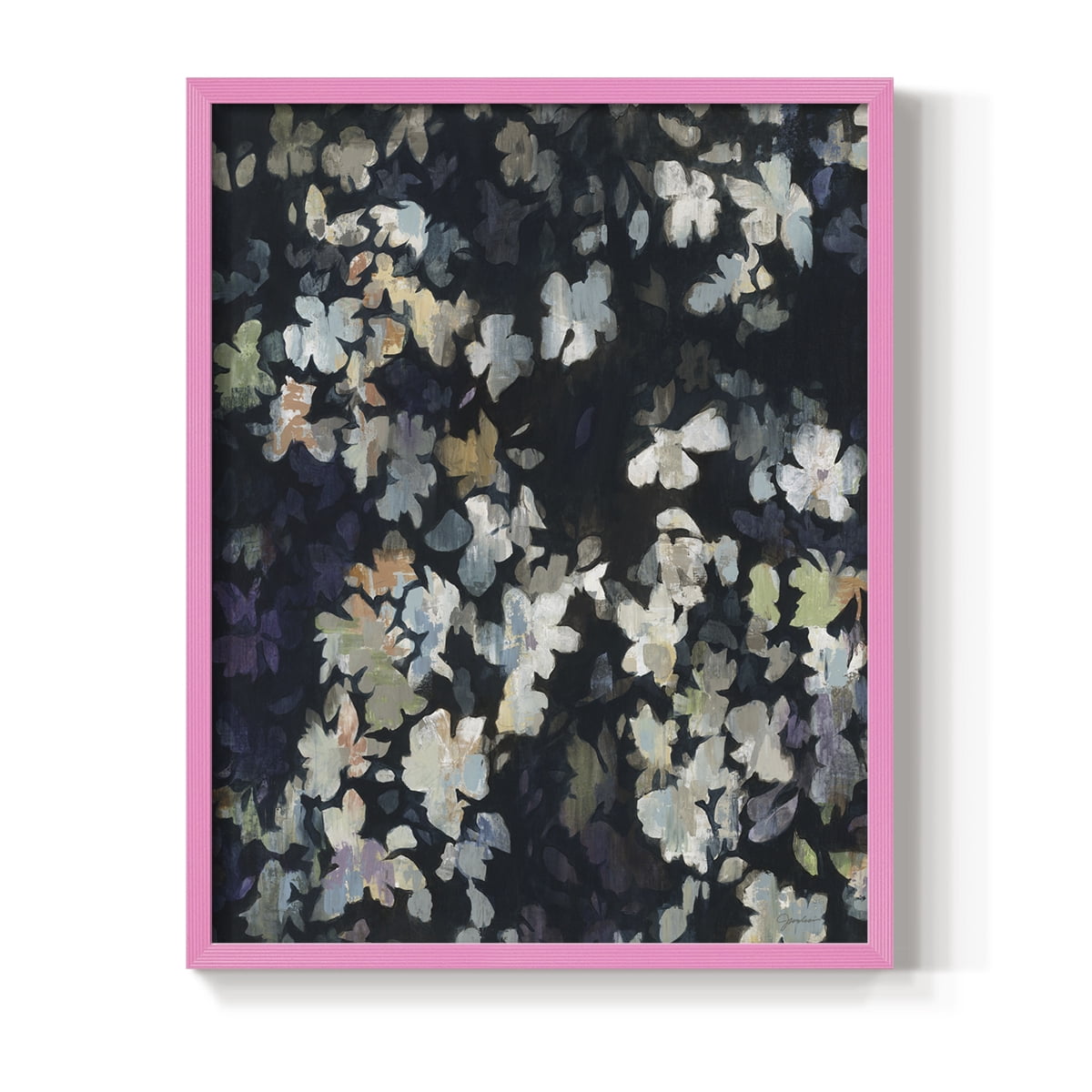 Whirlwind Framed Print in Pink Solid Wood 8 x 10 Framed Print