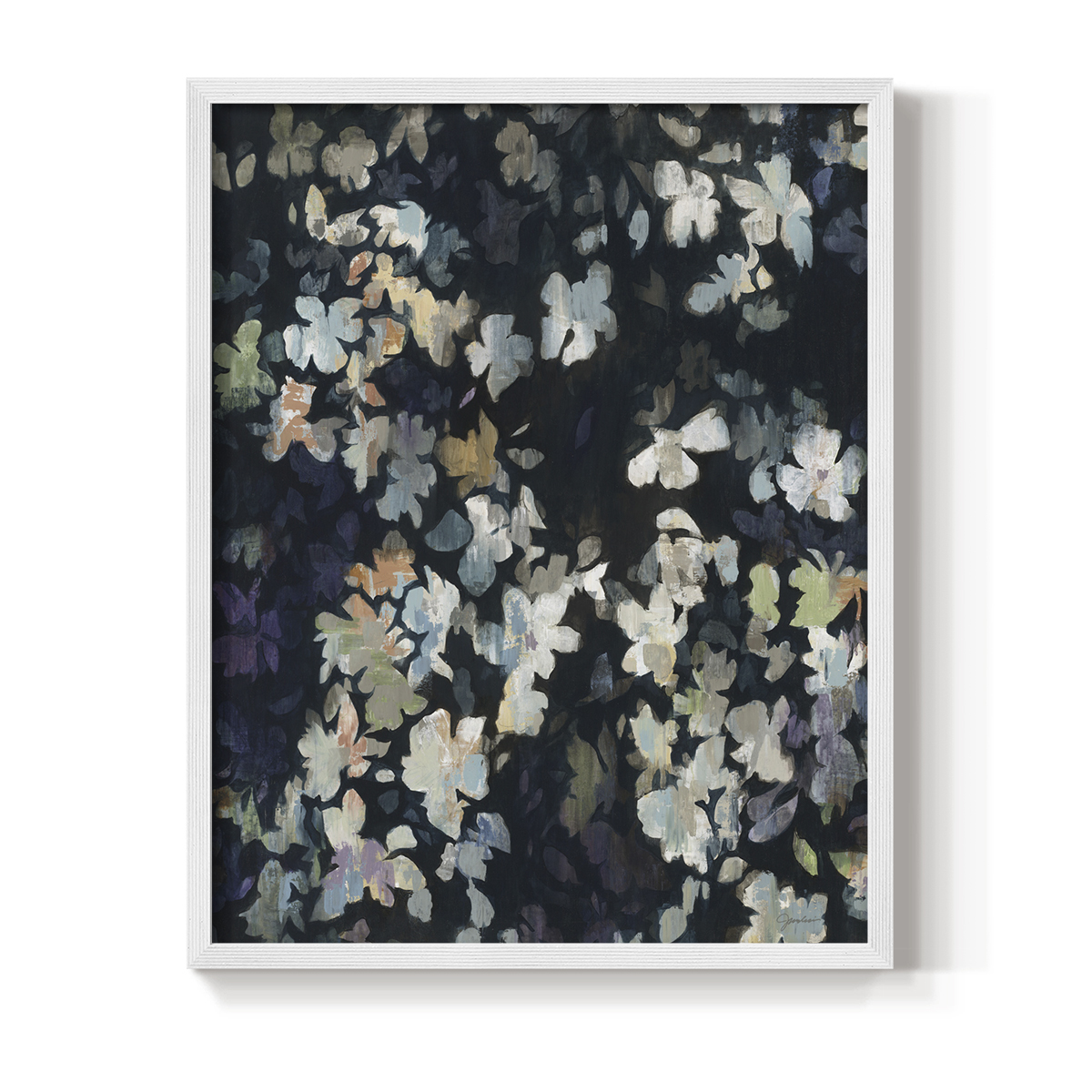 Whirlwind Framed Print in White Solid Wood 8 x 10 Framed Print