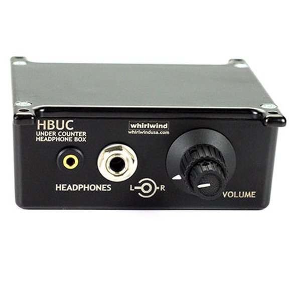 Whirlwind HBUC Under Counter Passive, Stereo Headphone Control Box, 2x 1/4" TRS Inputs