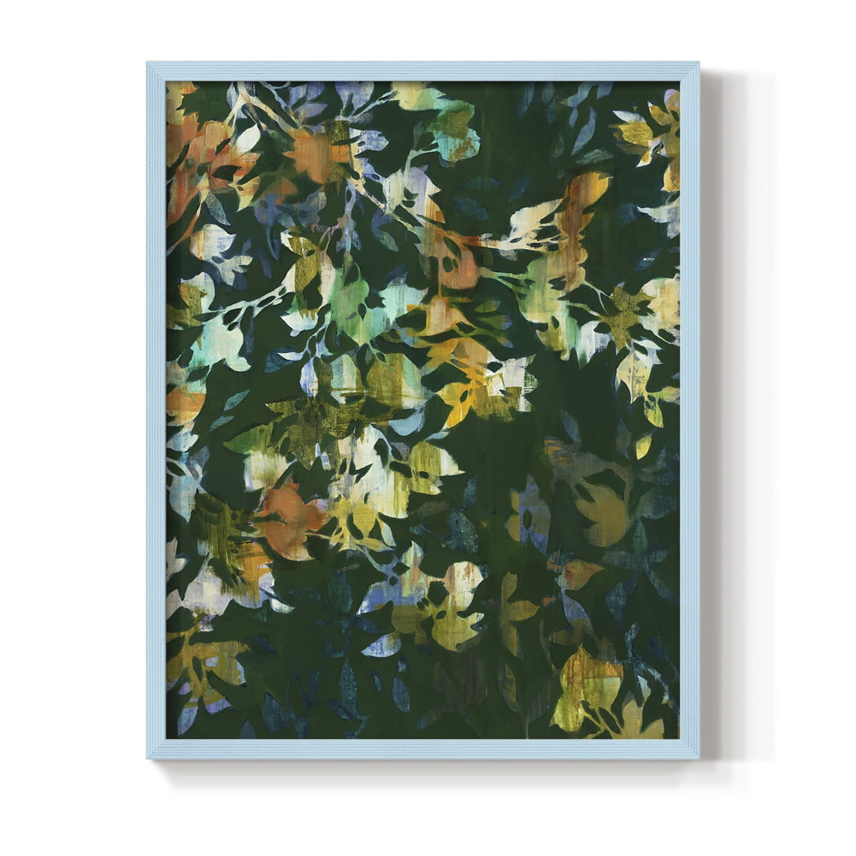 Whirlwind II Framed Print in Blue Solid Wood 11 x 14 Framed Print