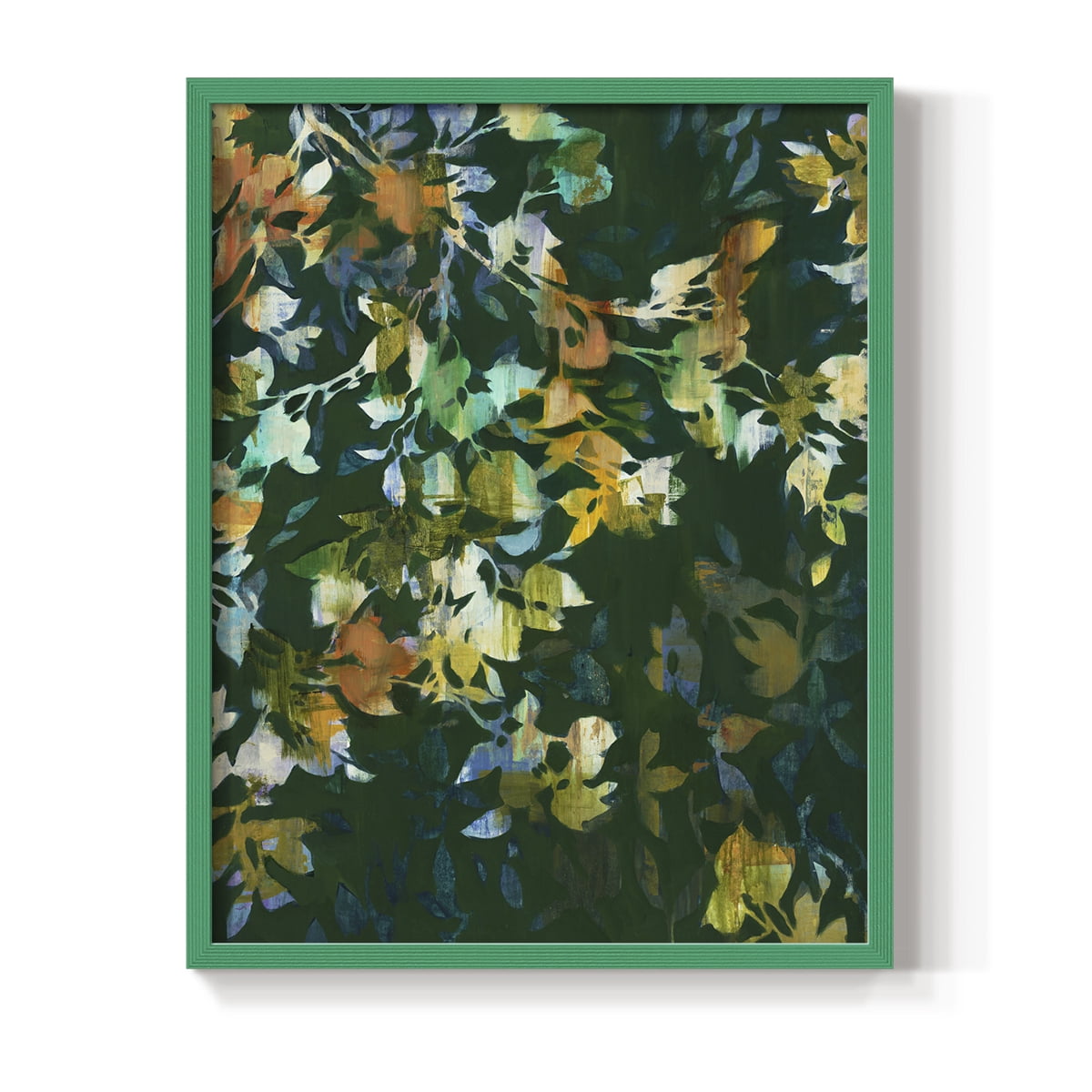 Whirlwind II Framed Print in Green Solid Wood 11 x 14 Framed Print