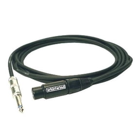 Whirlwind MK3 3' XLR Female to 1/4" TS Male 3-pin Unbalanced Microphone Cable