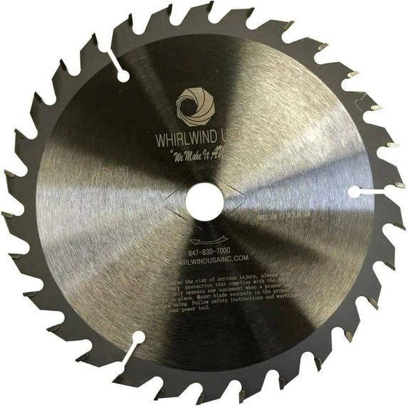 Whirlwind USA MGSB 6 1/2 Inch 30 Teeth Circular Saw Blade for Wood and Metallic