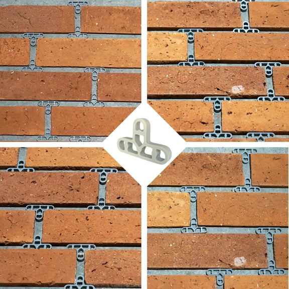 Whirlwind USA Tile Leveling Clips Bricklaying Spacer, Grey, 100 Piece