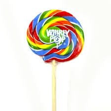 Whirly Pops - Swirled Rainbow Colored Lollipops (2 Count)