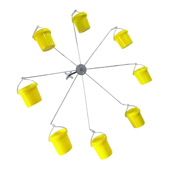Whirly Wheel Bird Feeder Rotating Motion Sturdy Steel Design Easy Installation for Bird Watching Enthusiasts