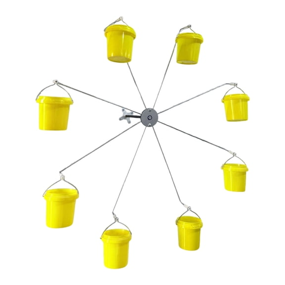 Whirly Wheel Bird Feeder Rotating Motion Sturdy Steel Design Easy Installation for Bird Watching Enthusiasts