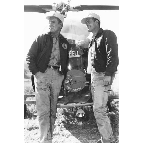 Whirlybirds B&W Kenneth Tobey Craig Hill 24x36 Poster