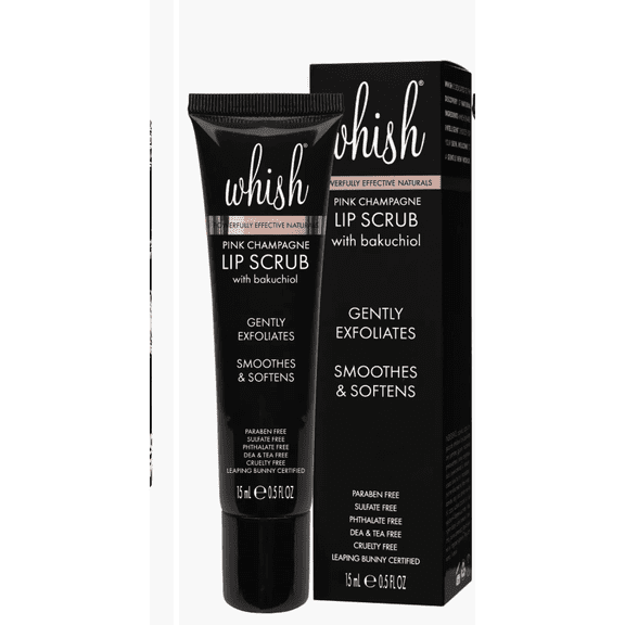 Whish Pink Champagne Lip Scrub, 0.5 oz Exfoliating Lip Treatment