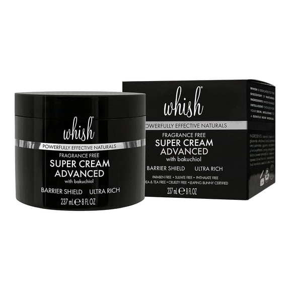 Whish Ultra Rich Super Cream Advanced with Bakuchiol Body Cream 8 Oz