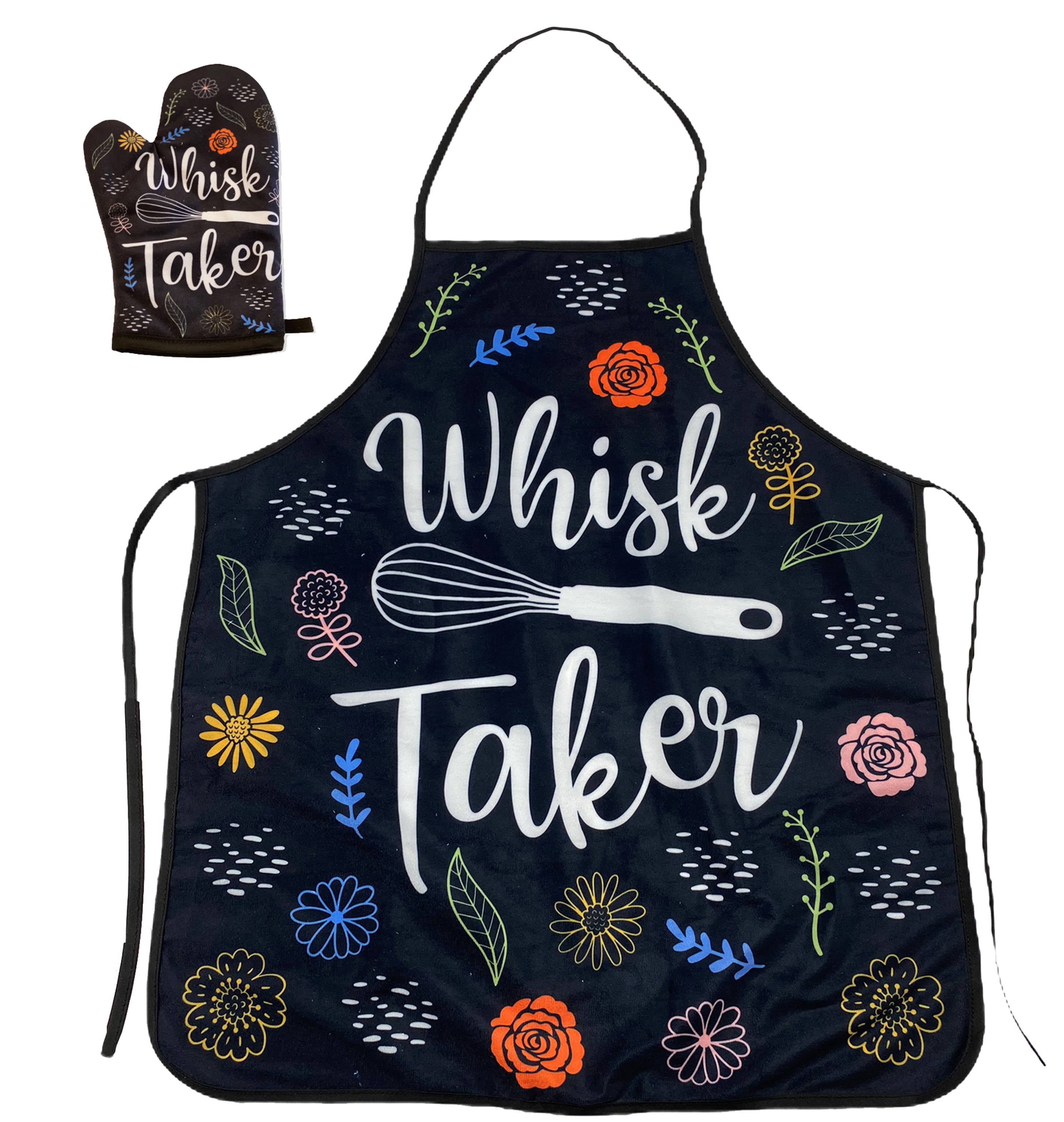 Crazy Dog T-shirts Whisk Taker Funny Kitchen Cooking Baking Graphic Novelty Kitchen Accessories (Apron)