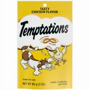 Whiskas E7230603 Temptations 3 oz Bag of Chicken Flavor Cat Treats / Snacks