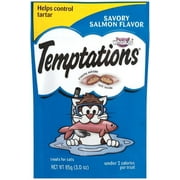 Whiskas Temptations Savory Salmon Flavor Cat Treat (Pack of 32)
