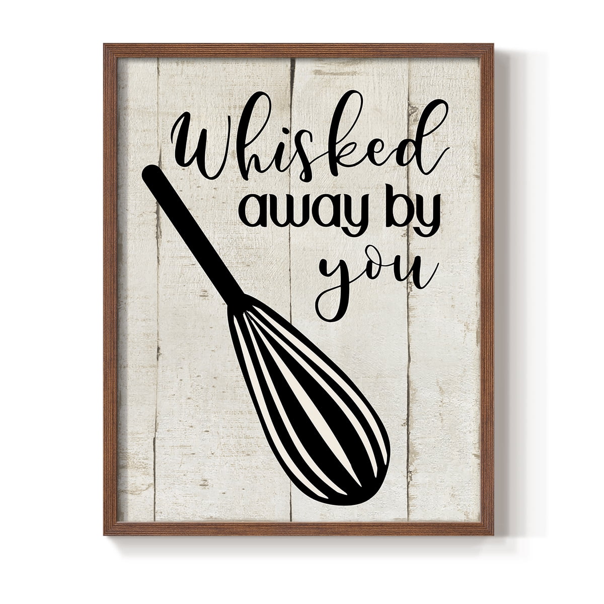 Whisked Away Framed Print in Brown Solid Wood 8 x 10 Framed Print