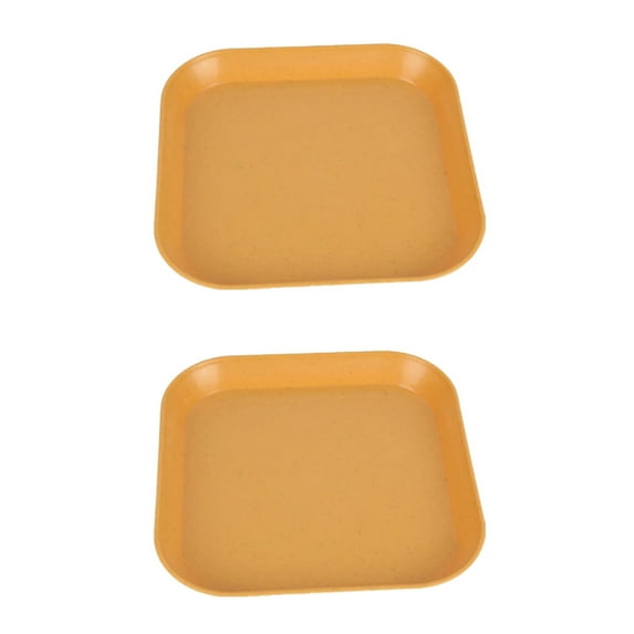 Whisker Fatigue Relief Cat Bowl 5.7-inch - 2-Pack Shallow Wide Pet Feeding Dish, Grain Straw Fiber Food Container for Kittens & Short-Legged Cats