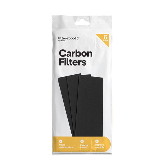 Whisker Litter-Robot 3 Carbon Filters, 6-Pack
