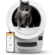 Whisker Litter-Robot EVO, White   Compact, Automatic Self-Cleaning Cat Litter Box, Advanced Odor Control