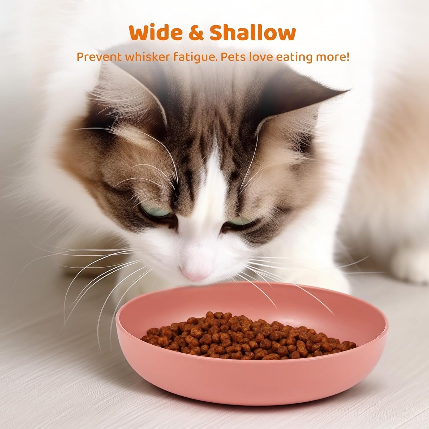 Whisker Stress Free Cat Bowls 12 Packs, Wide & Shallow To Relieve ...