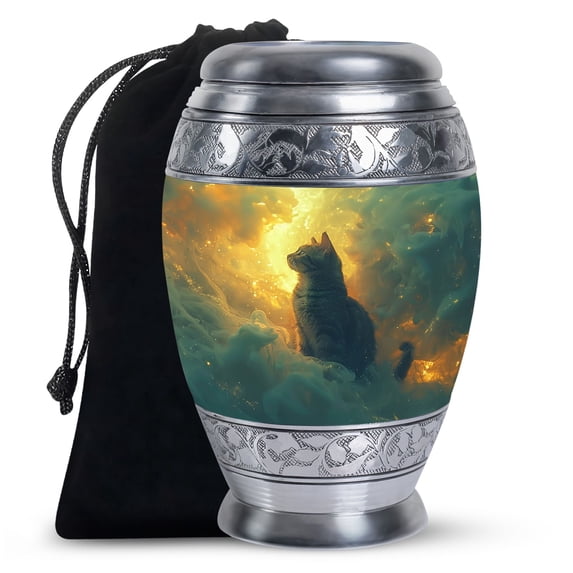 Whiskers Flames Cremation Urn, Large Urn For Ashes For Women, Burial Urns For Adult Human Ashes, Unique Gifts For Women, Urns For Burial In Ground, Adult Urns For Human Ashes, Ashes Urn 10 Inch