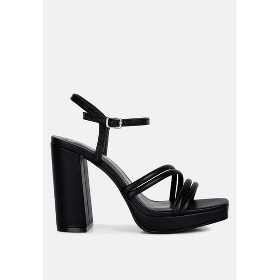 Whiskers High Heel Platform Strappy Sandals